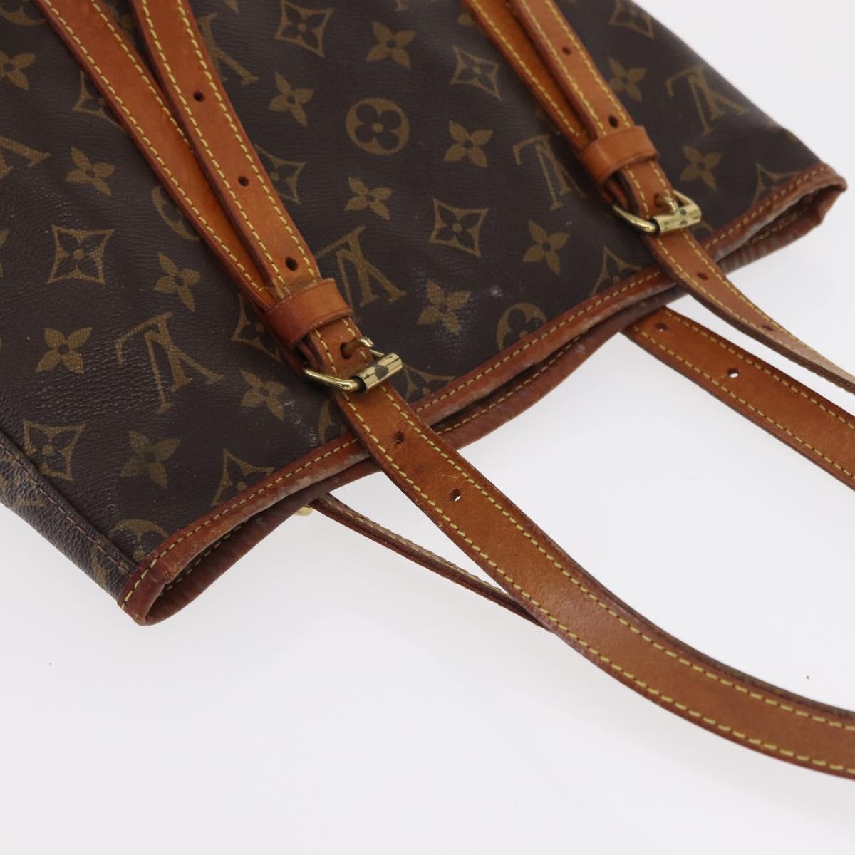 LOUIS VUITTON Monogram Bucket GM Shoulder Bag M42236 LV Auth ka950
