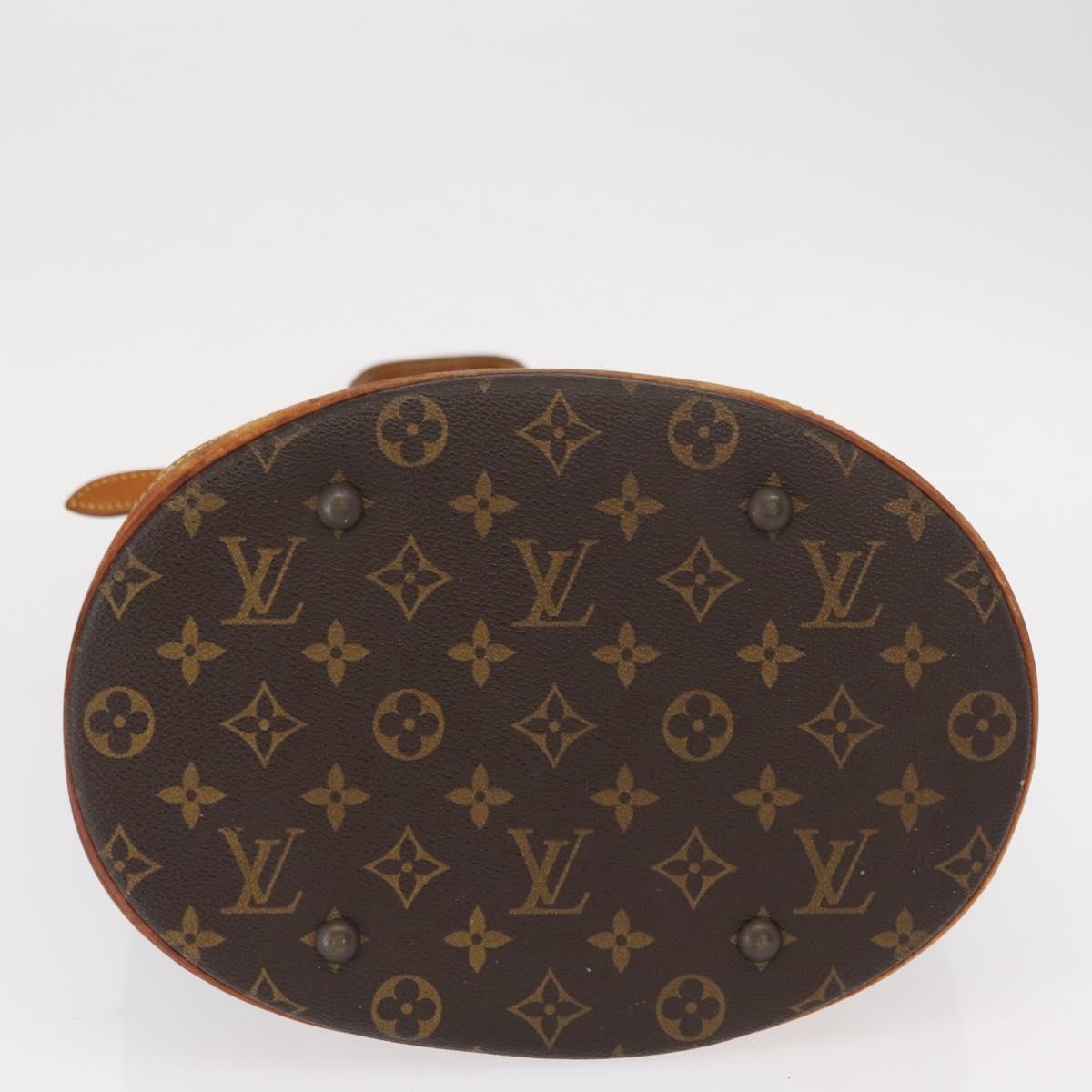 LOUIS VUITTON Monogram Bucket GM Shoulder Bag M42236 LV Auth ka950