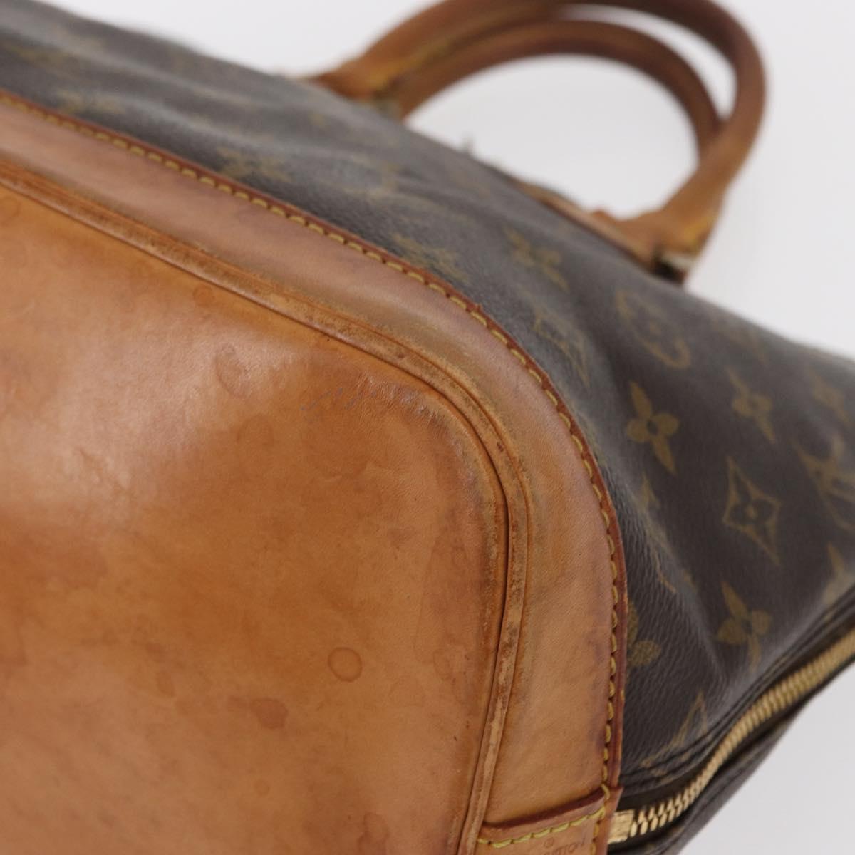 LOUIS VUITTON Monogram Alma Hand Bag M51130 LV Auth ka951