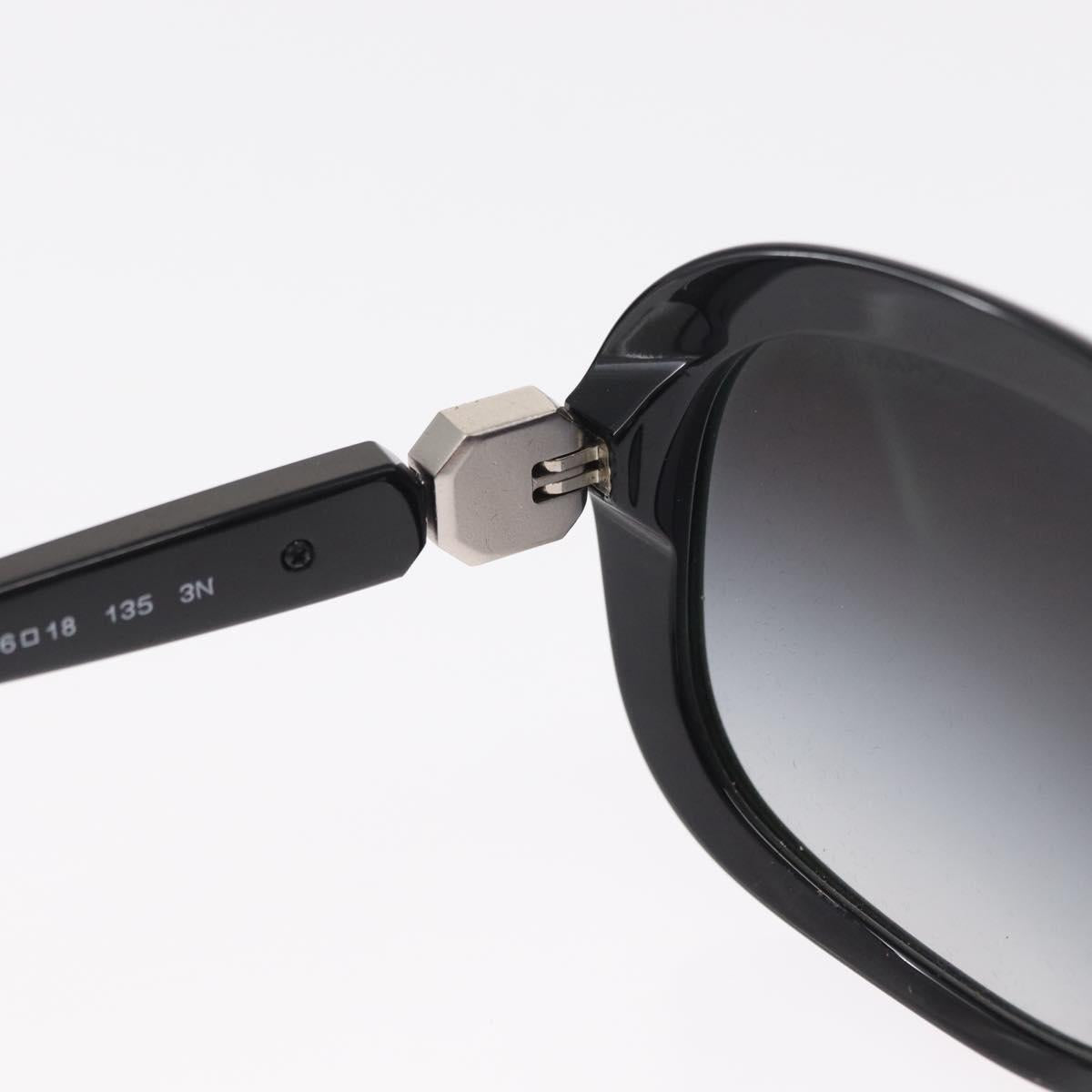 CHANEL Sunglasses plastic Black CC Auth ka958