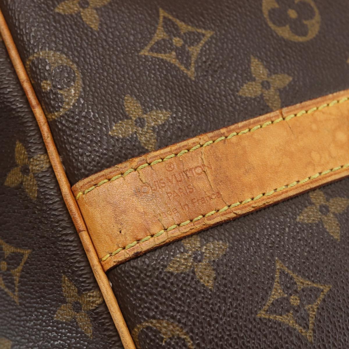 LOUIS VUITTON Monogram Keepall Bandouliere 60 Boston Bag M41412 LV Auth ka964