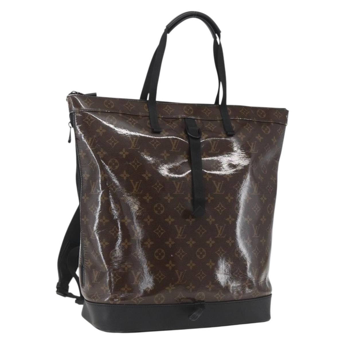 LOUIS VUITTON Monogram Eclipse Glaze Zipped Tote Backpack M43900 LV Auth ka965SAV