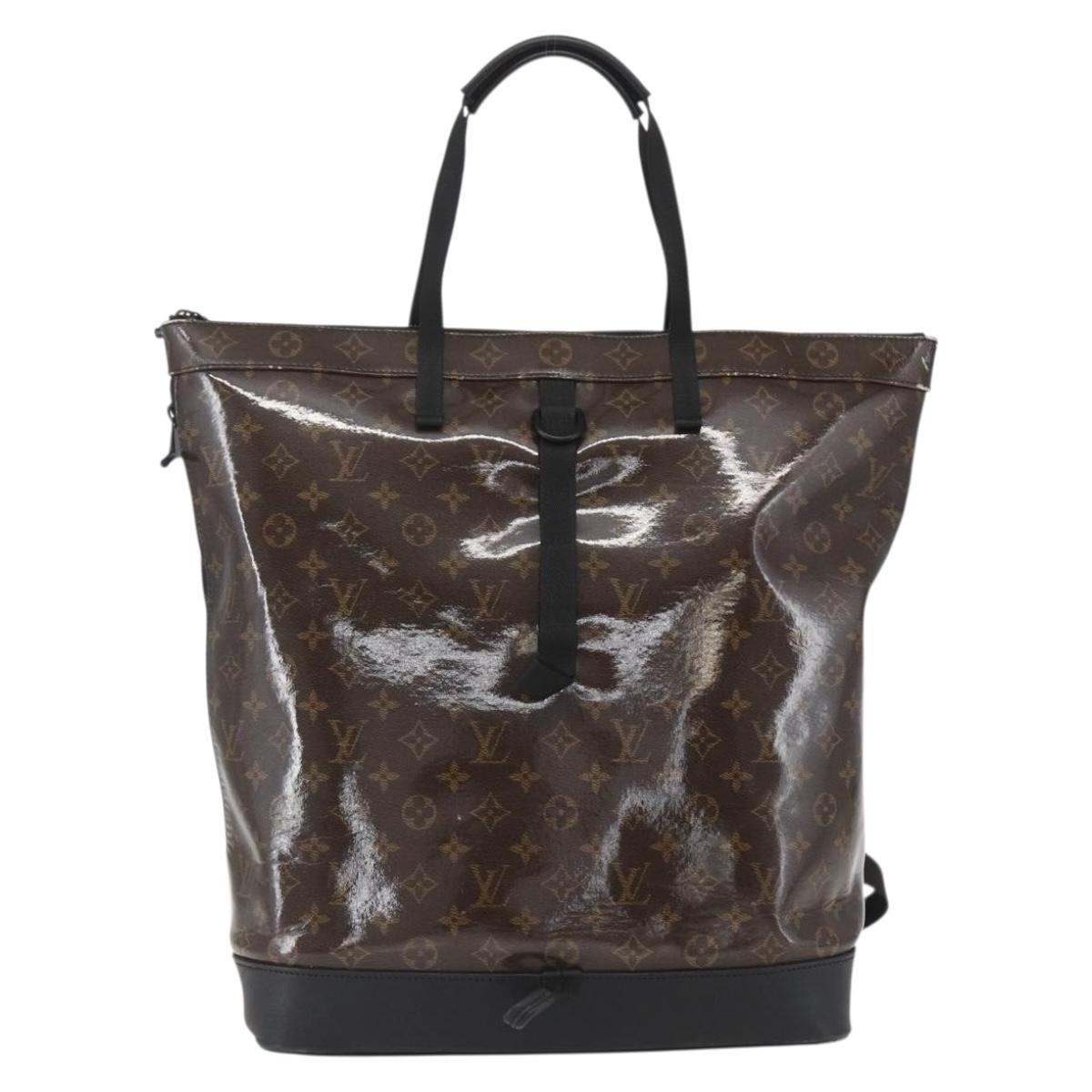 LOUIS VUITTON Monogram Eclipse Glaze Zipped Tote Backpack M43900 LV Auth ka965SAV
