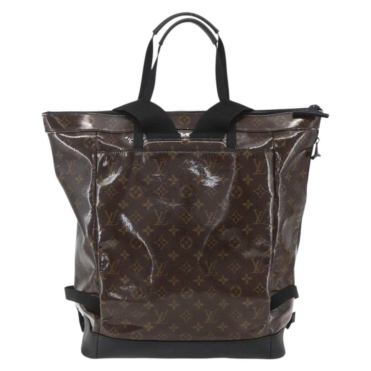 LOUIS VUITTON Monogram Eclipse Glaze Zipped Tote Backpack M43900 LV Auth ka965SAV