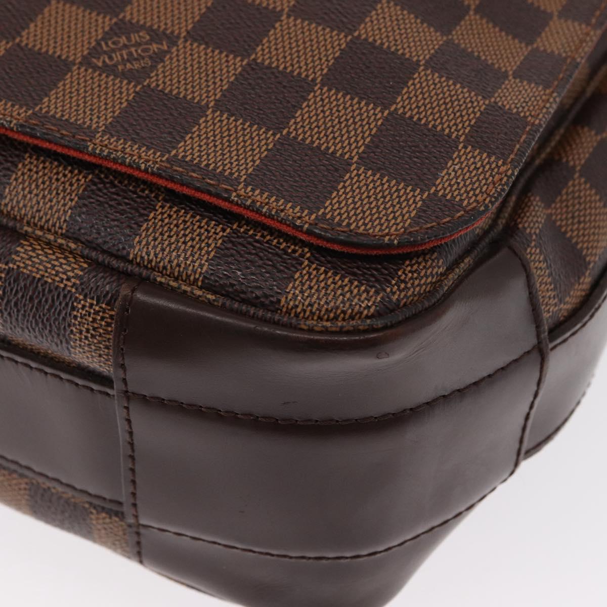LOUIS VUITTON Damier Ebene Bastille Shoulder Bag N45258 LV Auth ka989