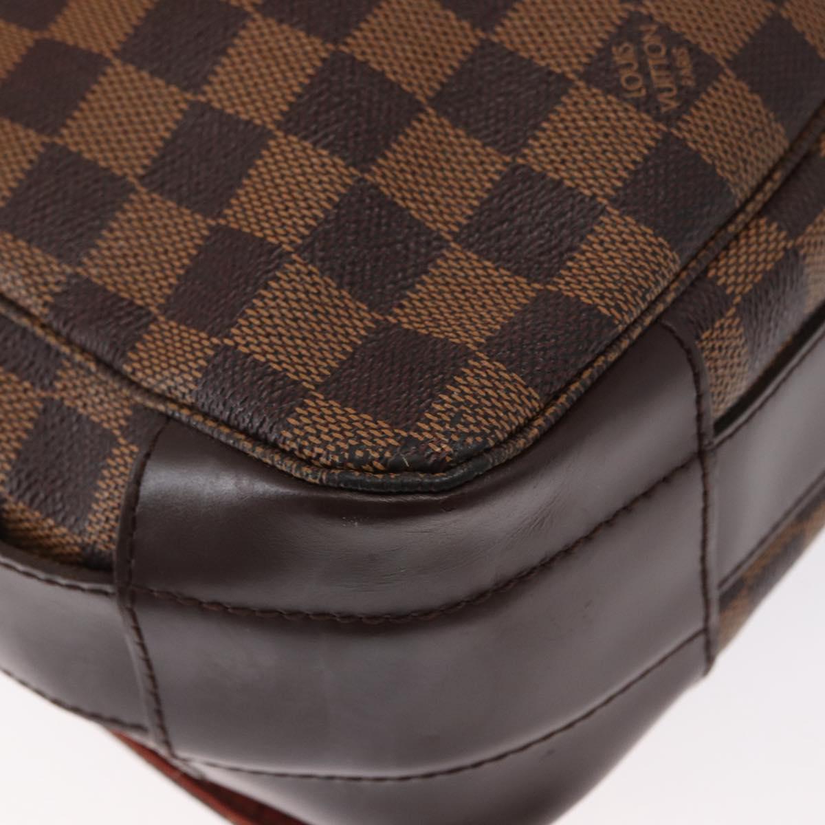 LOUIS VUITTON Damier Ebene Bastille Shoulder Bag N45258 LV Auth ka989