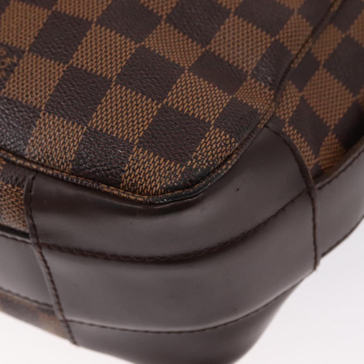 LOUIS VUITTON Damier Ebene Bastille Shoulder Bag N45258 LV Auth ka989