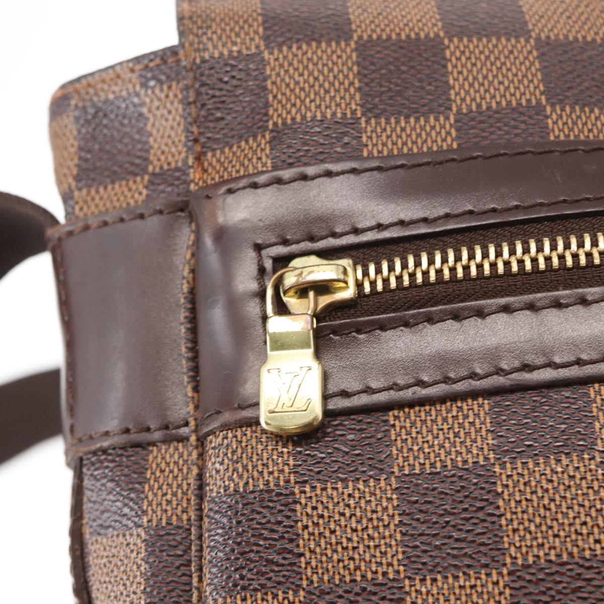 LOUIS VUITTON Damier Ebene Bastille Shoulder Bag N45258 LV Auth ka989