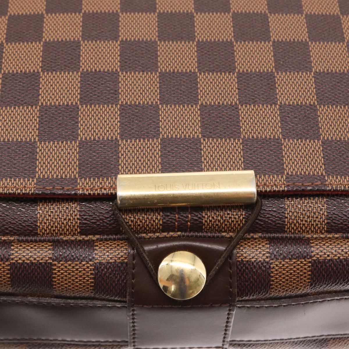 LOUIS VUITTON Damier Ebene Bastille Shoulder Bag N45258 LV Auth ka989