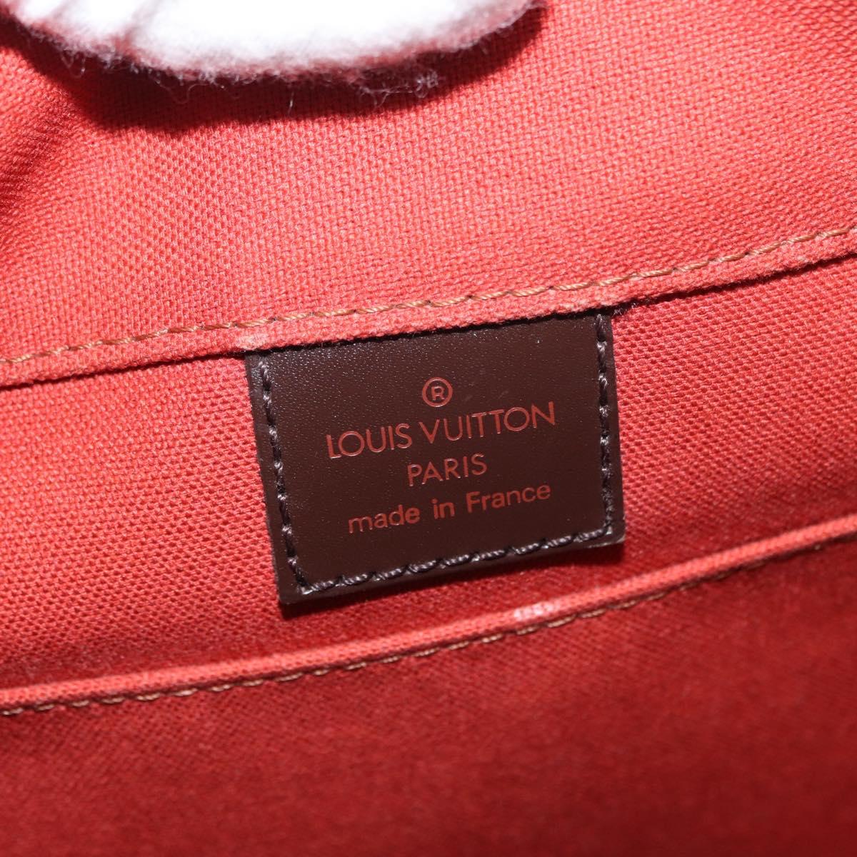 LOUIS VUITTON Damier Ebene Bastille Shoulder Bag N45258 LV Auth ka989