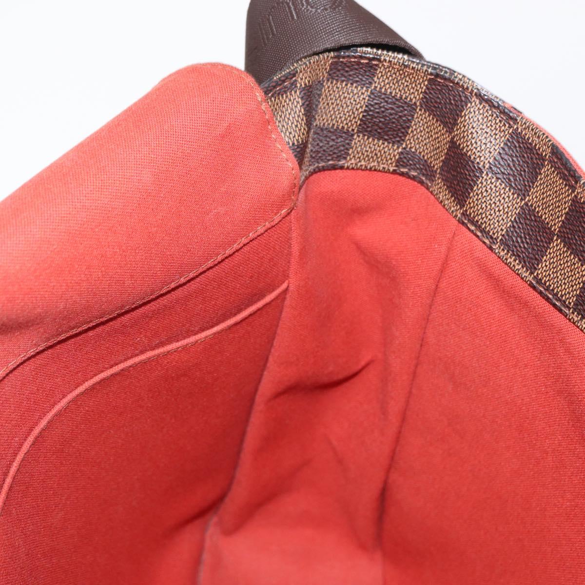 LOUIS VUITTON Damier Ebene Bastille Shoulder Bag N45258 LV Auth ka989