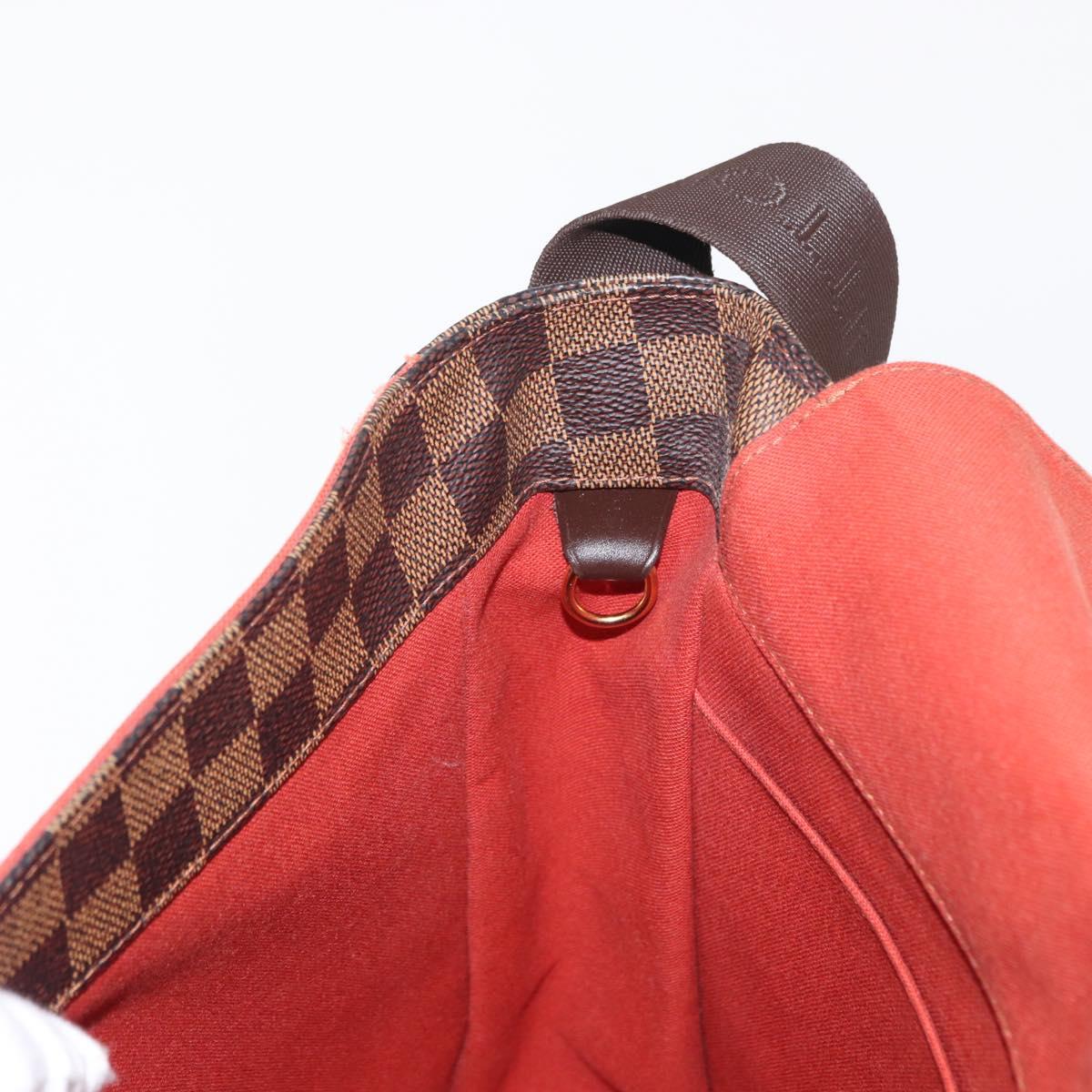 LOUIS VUITTON Damier Ebene Bastille Shoulder Bag N45258 LV Auth ka989