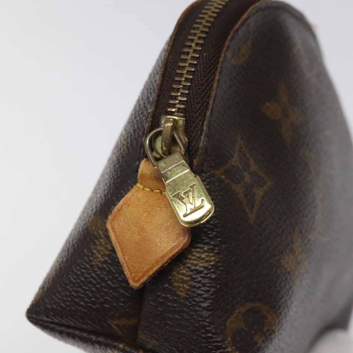 LOUIS VUITTON Monogram Pochette Cosmetic PM Cosmetic Pouch M47515 LV Auth KD009