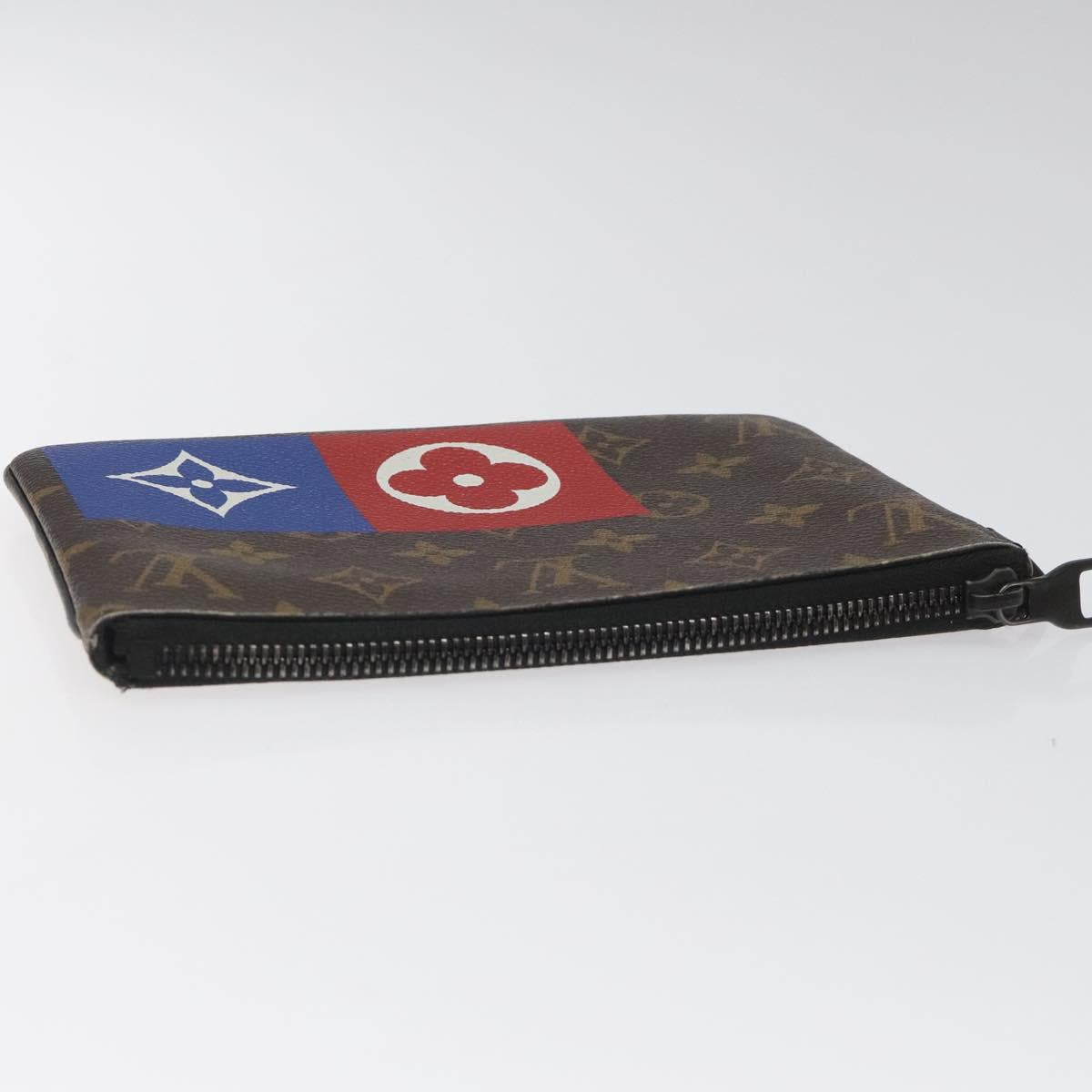LOUIS VUITTON Monogram Zipped Pouch M67814 LV Auth KD010