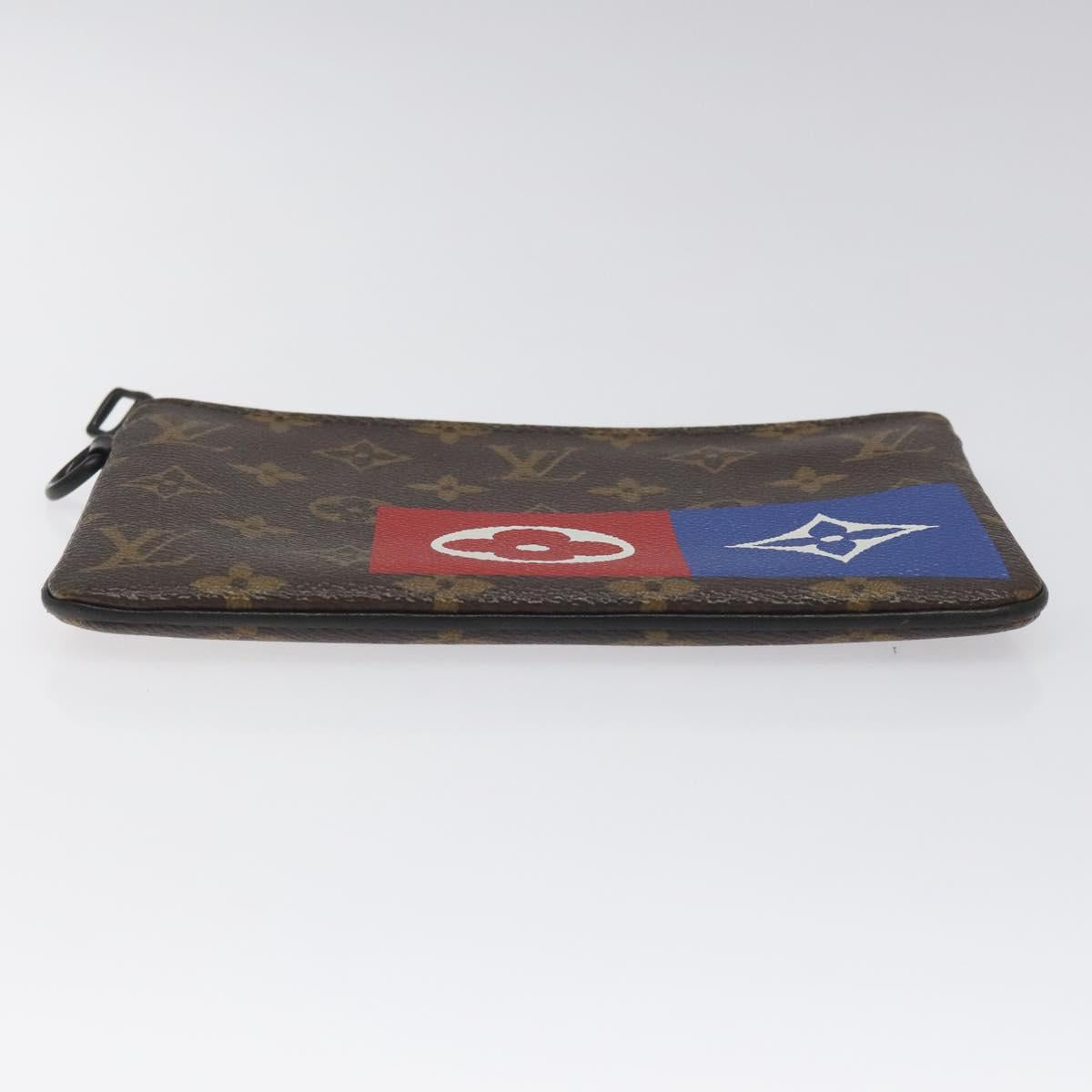 LOUIS VUITTON Monogram Zipped Pouch M67814 LV Auth KD010