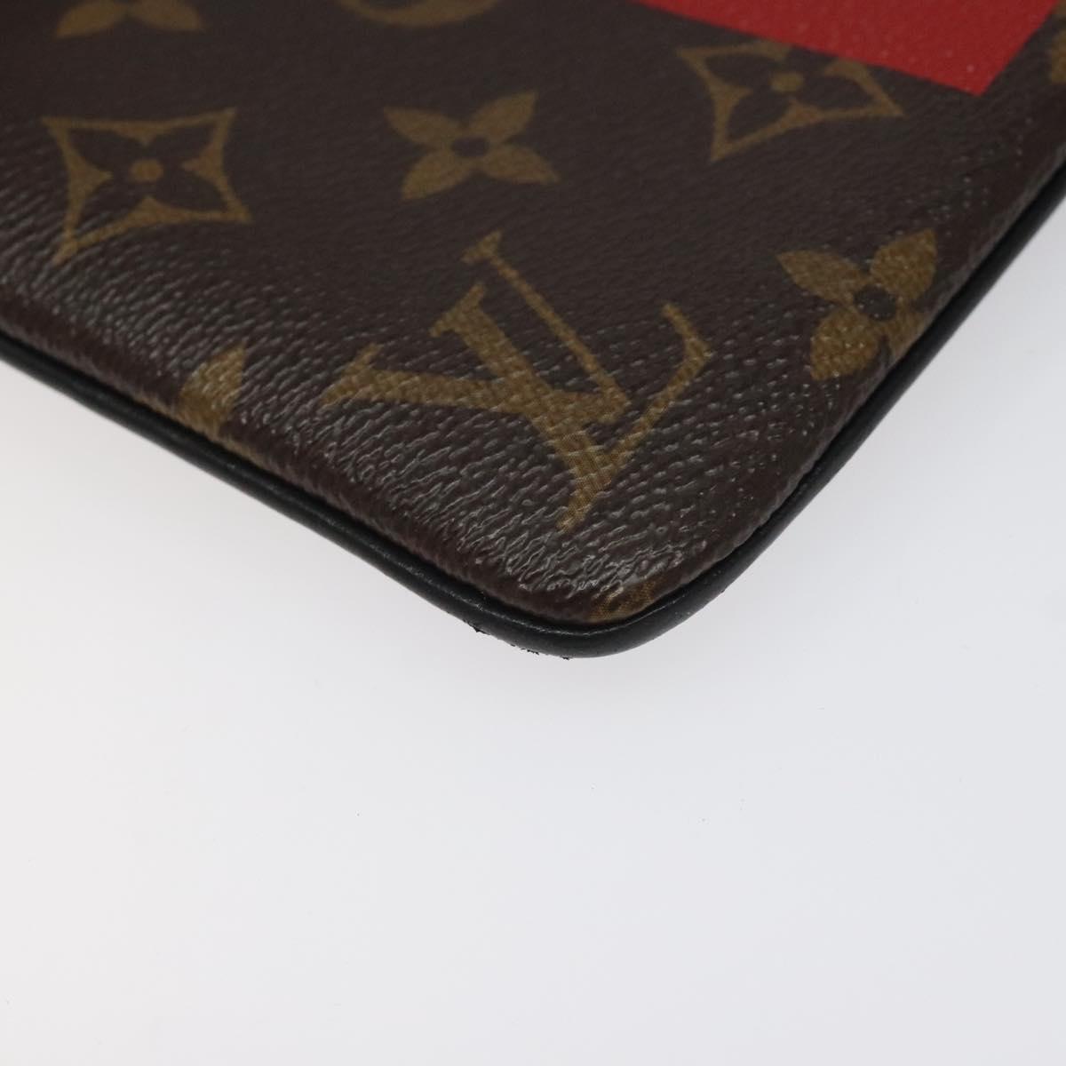 LOUIS VUITTON Monogram Zipped Pouch M67814 LV Auth KD010