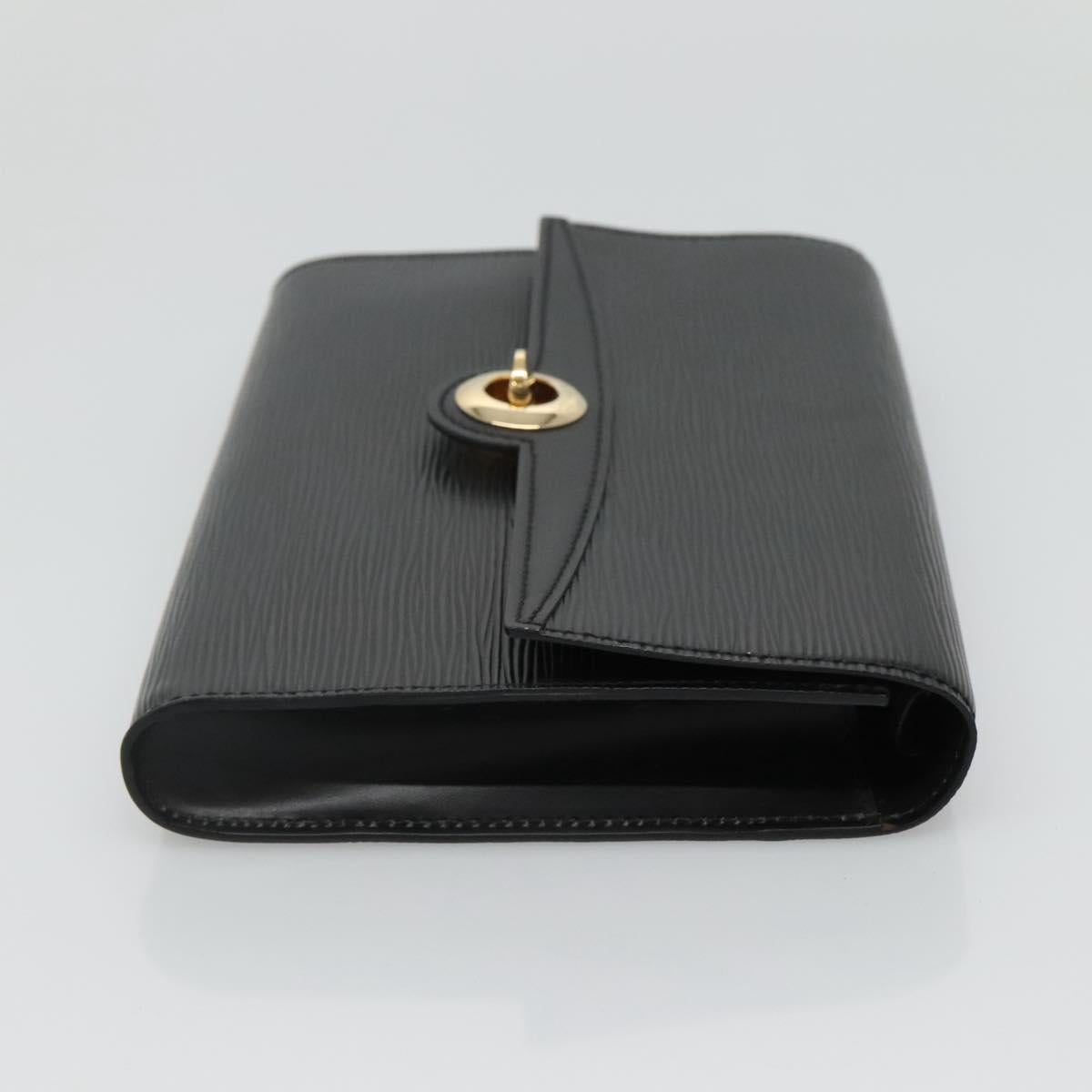 LOUIS VUITTON Epi Pochette Arche Shoulder Bag Black Noir M52572 LV Auth KD014