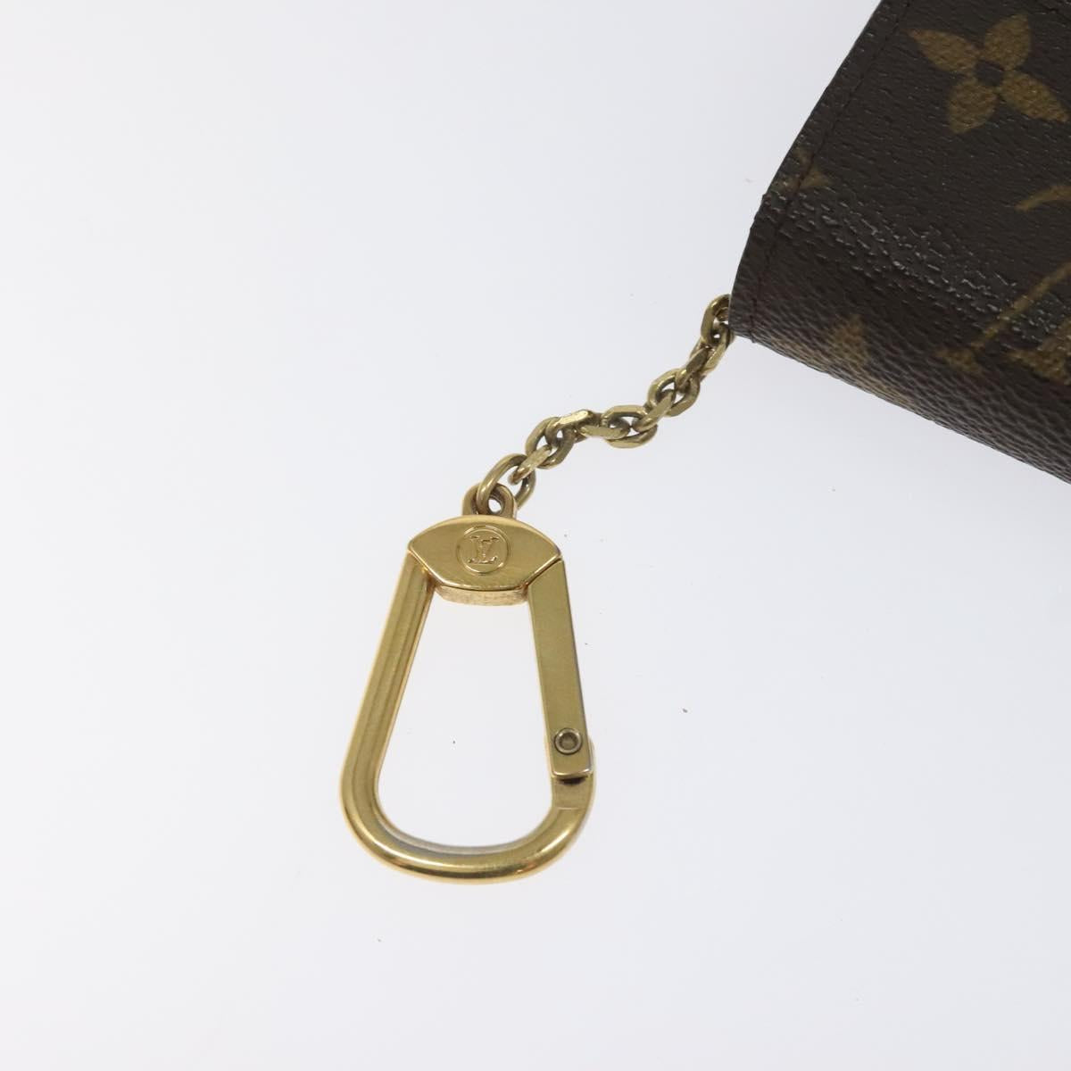 LOUIS VUITTON Monogram Porte Cles Badge Pouch M60048 LV Auth KD017