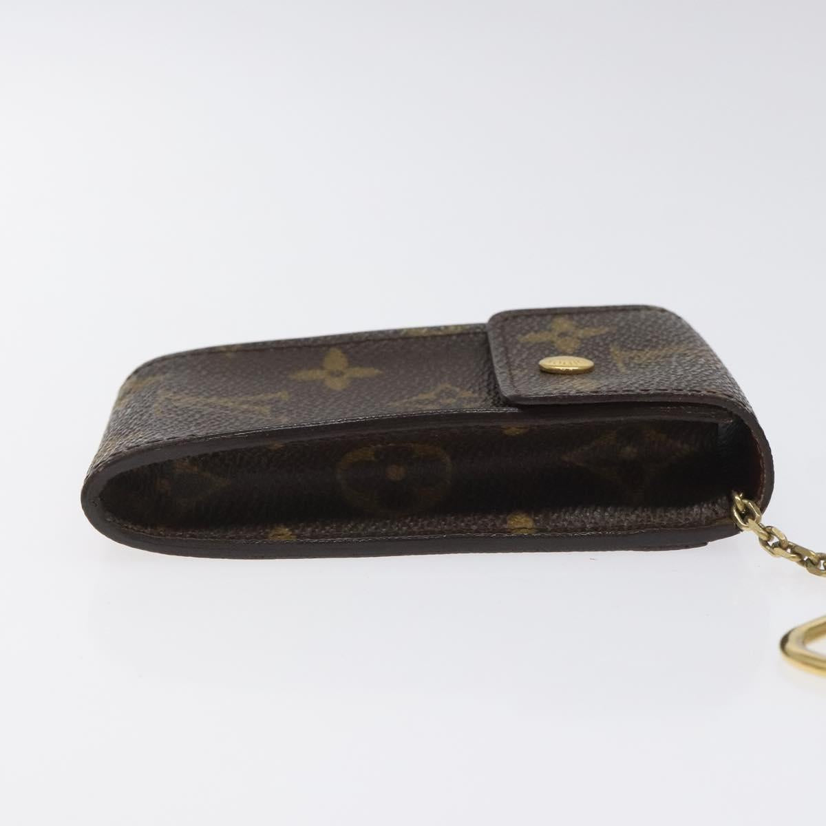 LOUIS VUITTON Monogram Porte Cles Badge Pouch M60048 LV Auth KD017