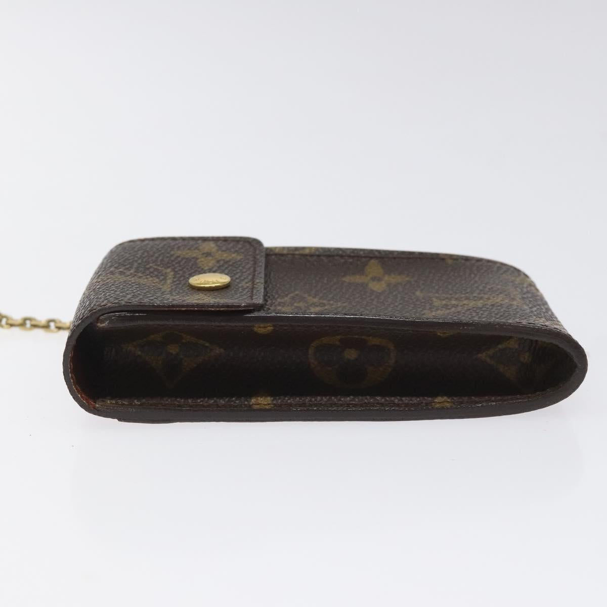 LOUIS VUITTON Monogram Porte Cles Badge Pouch M60048 LV Auth KD017