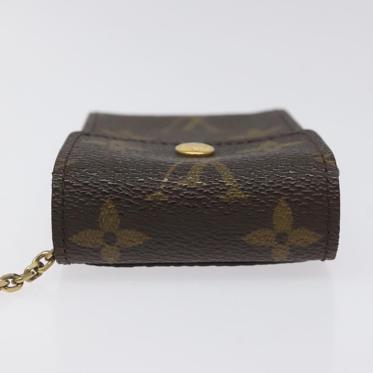 LOUIS VUITTON Monogram Porte Cles Badge Pouch M60048 LV Auth KD017