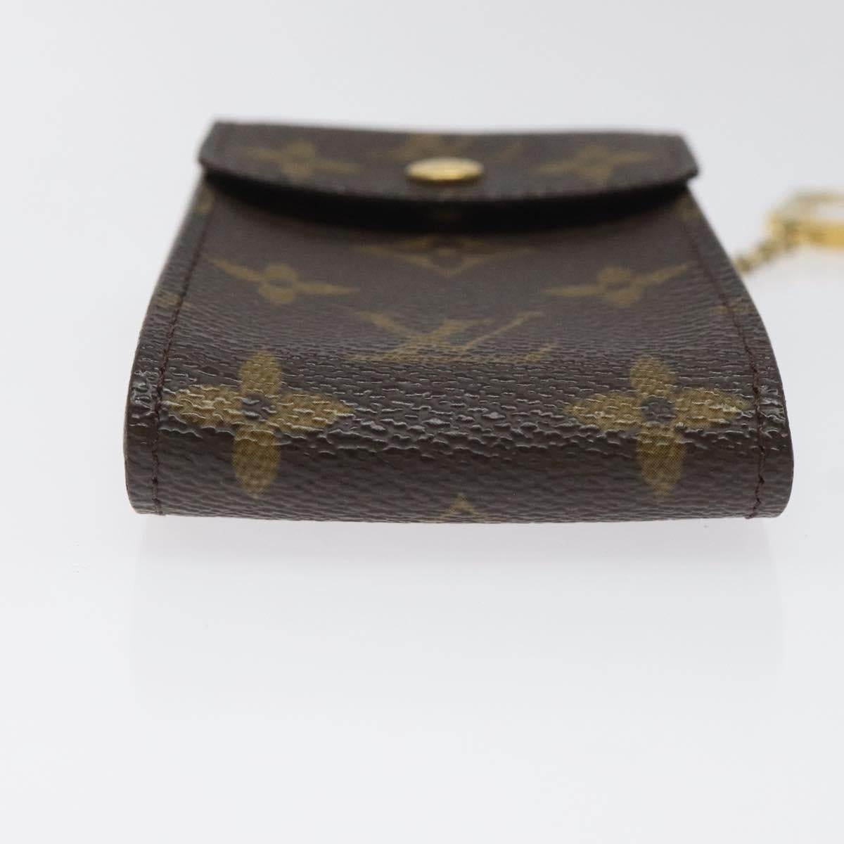 LOUIS VUITTON Monogram Porte Cles Badge Pouch M60048 LV Auth KD017