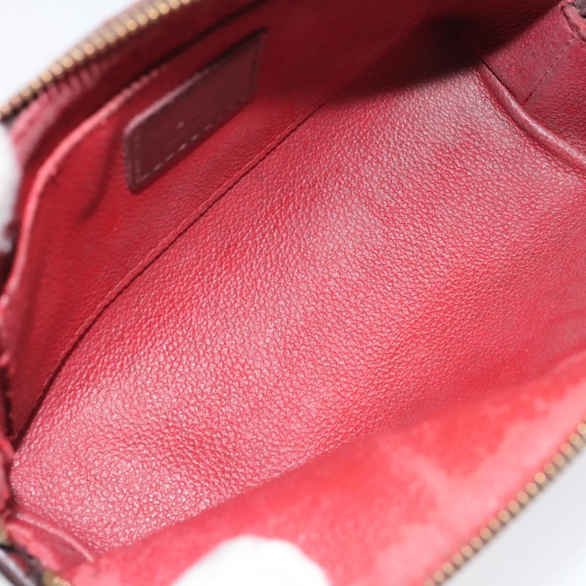 LOUIS VUITTON Damier Ebene Pochette Cosmetic PM Pouch N47516 LV Auth KD039