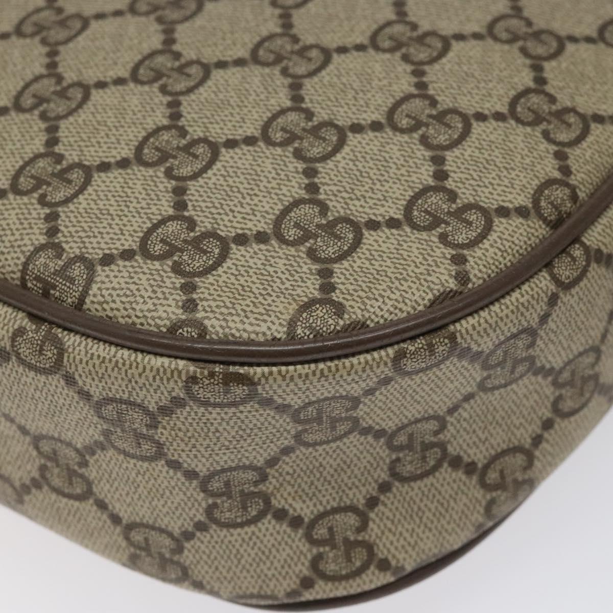 GUCCI GG Supreme Web Sherry Line Clutch Bag PVC Beige Red 89 01 034 Auth KD048
