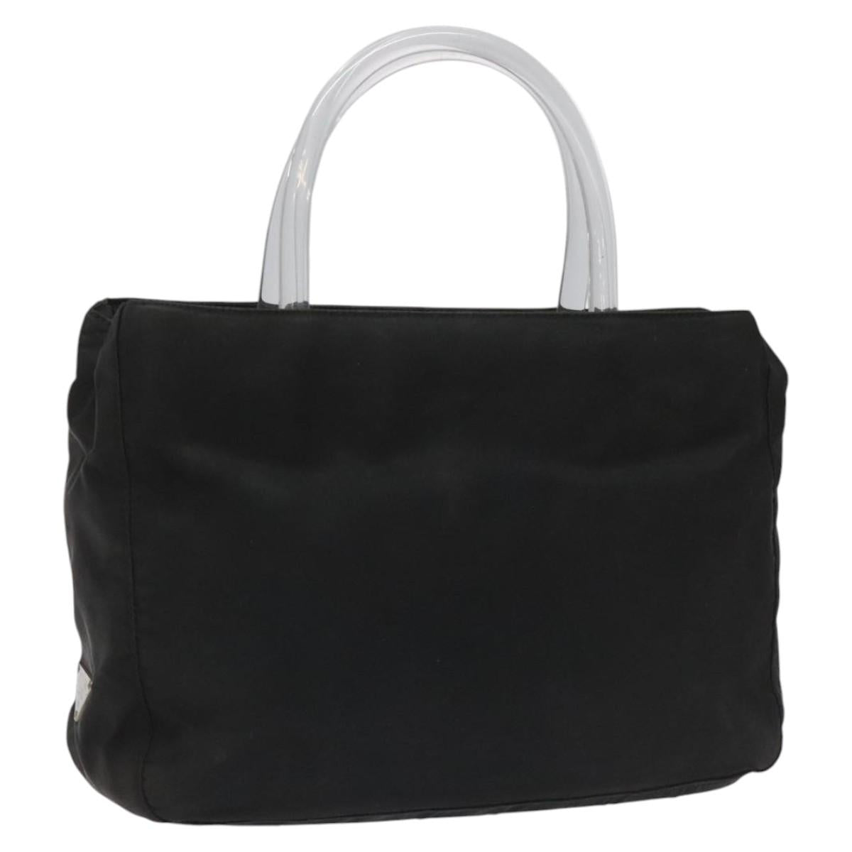 PRADA Hand Bag Nylon Black Auth KD065