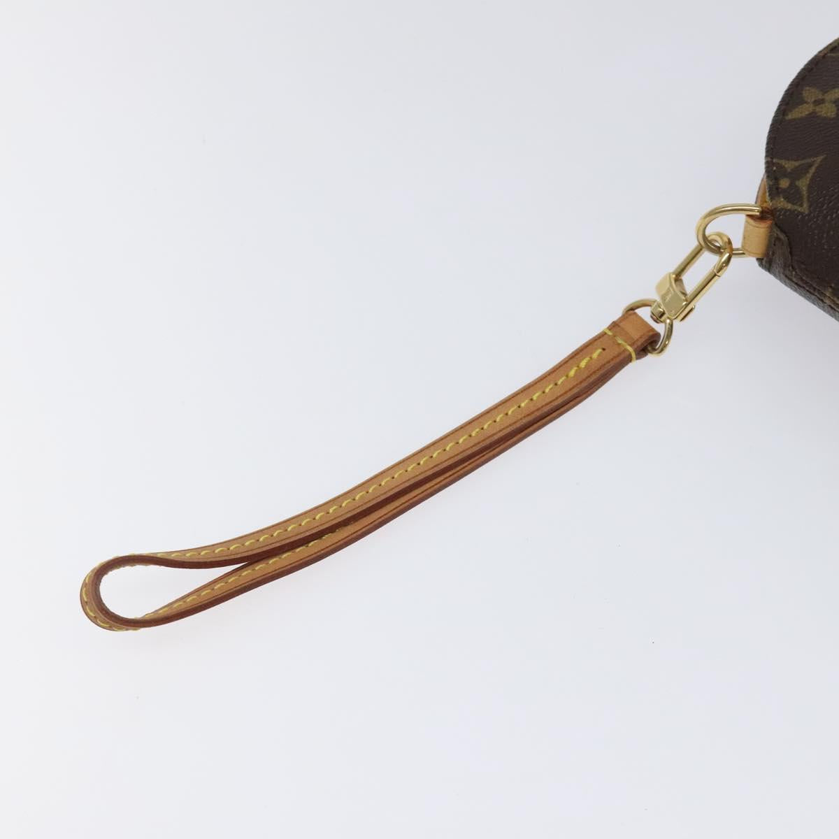 LOUIS VUITTON Monogram Mini ellipse Pouch M51129 LV Auth KD068V