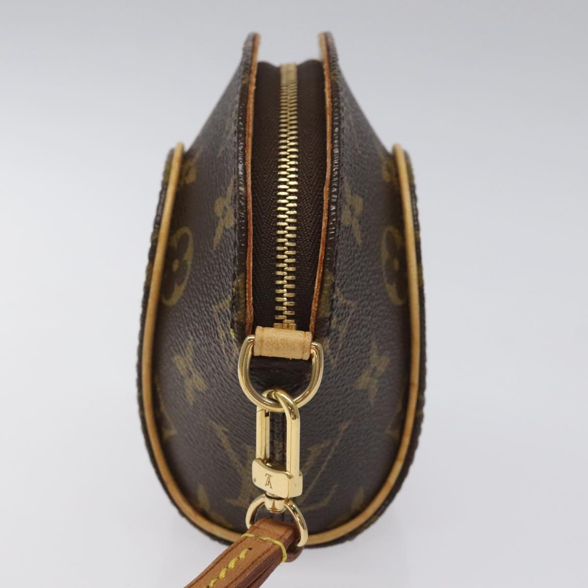LOUIS VUITTON Monogram Mini ellipse Pouch M51129 LV Auth KD068V