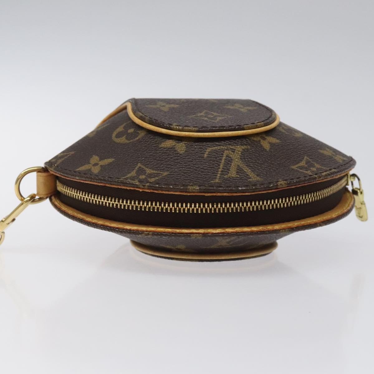 LOUIS VUITTON Monogram Mini ellipse Pouch M51129 LV Auth KD068V