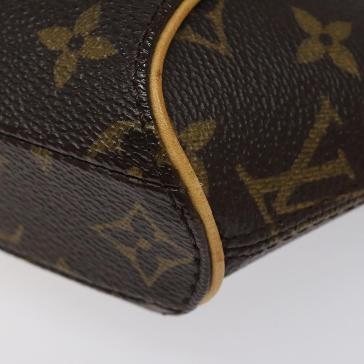 LOUIS VUITTON Monogram Mini ellipse Pouch M51129 LV Auth KD068V