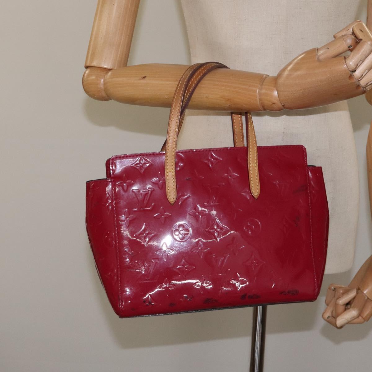 LOUIS VUITTON Monogram Vernis Catalina BB Bag Rose Andian M90016 LV Auth KD072