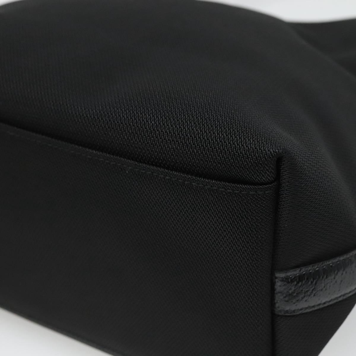 Salvatore Ferragamo Hand Bag Canvas Black Auth KD096