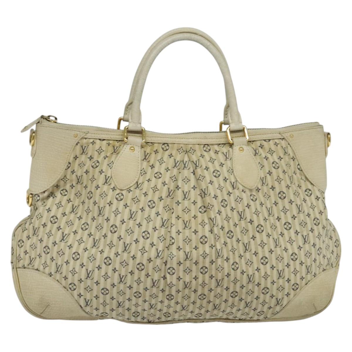 LOUIS VUITTON Monogram Mini Lin Croisette Marina GM Bag 2way M95492 Auth KD103