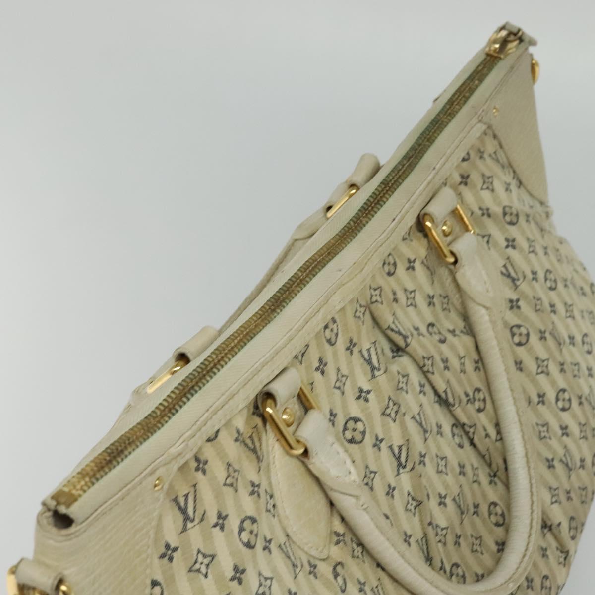 LOUIS VUITTON Monogram Mini Lin Croisette Marina GM Bag 2way M95492 Auth KD103