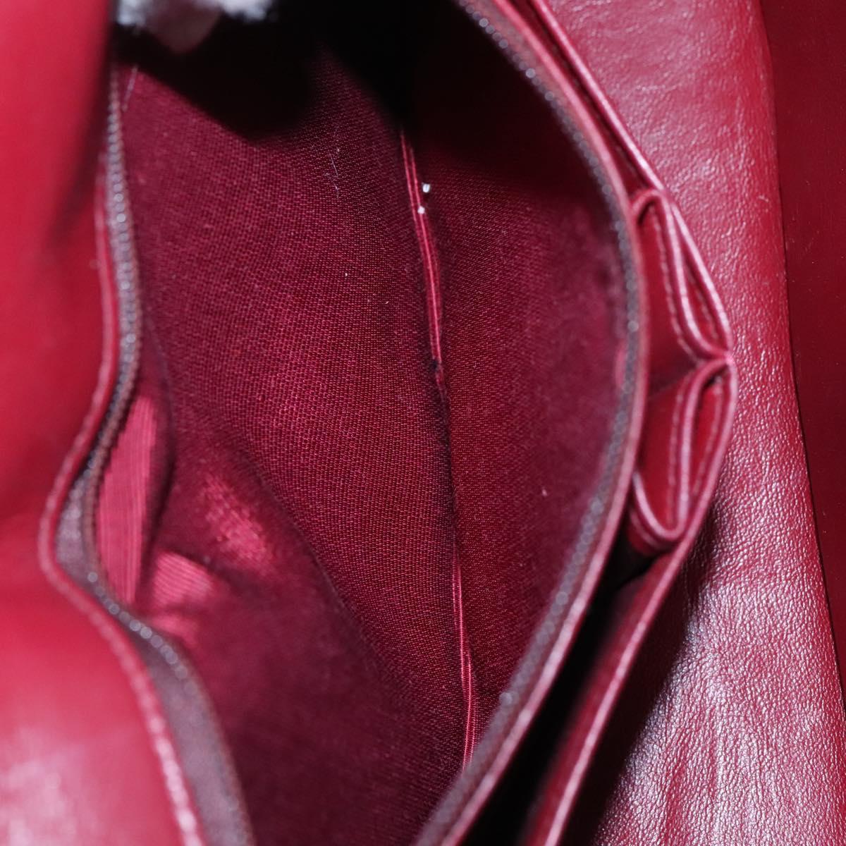 CHANEL Matelasse Chain Shoulder Bag Lamb Skin Black Gold CC Auth KD113