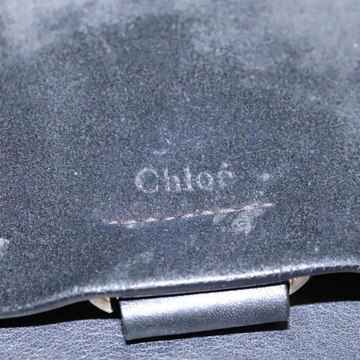 Chloe Fay Shoulder Bag Suede Leather Black Auth KD130