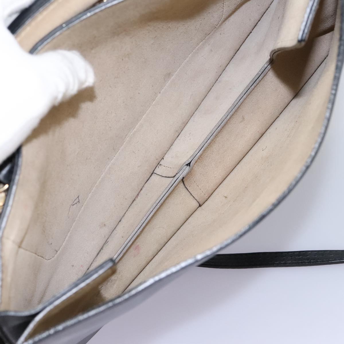 Chloe Fay Shoulder Bag Suede Leather Black Auth KD130