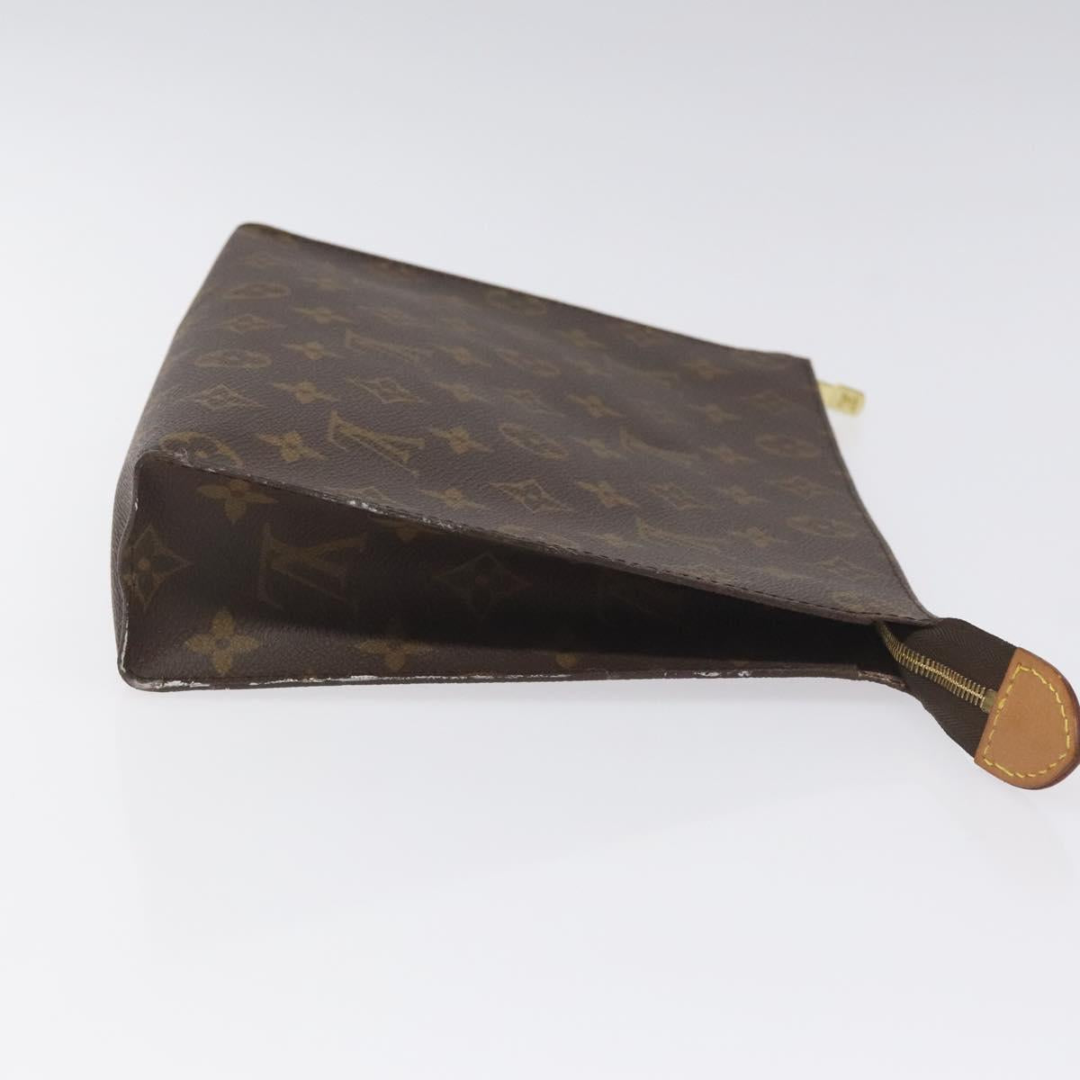 LOUIS VUITTON Monogram Poche Toilette 26 Pouch M47542 LV Auth KD133