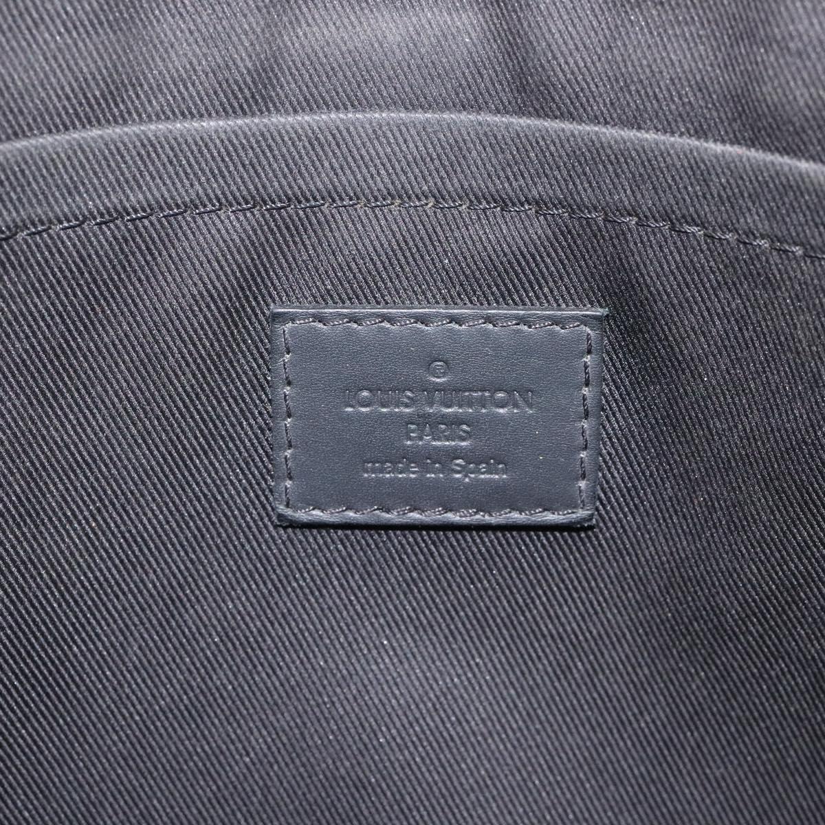 LOUIS VUITTON Monogram Shadow Pochette Discovery Bag Black M62903 LV Auth KD141