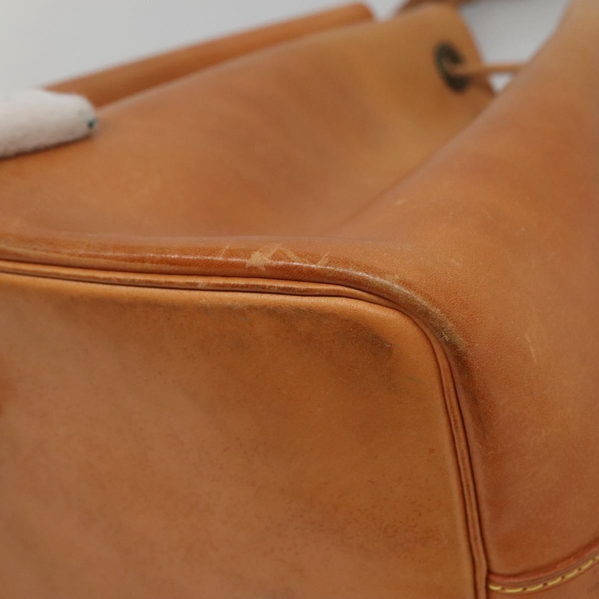 LOUIS VUITTON Nomad leather Petit Noe Shoulder Bag Beige M85003 LV Auth KD147