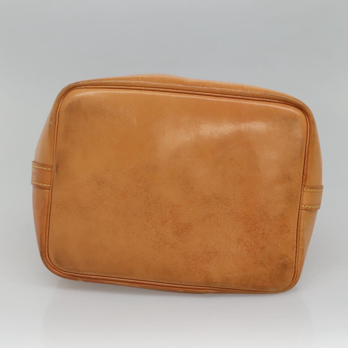 LOUIS VUITTON Nomad leather Petit Noe Shoulder Bag Beige M85003 LV Auth KD147