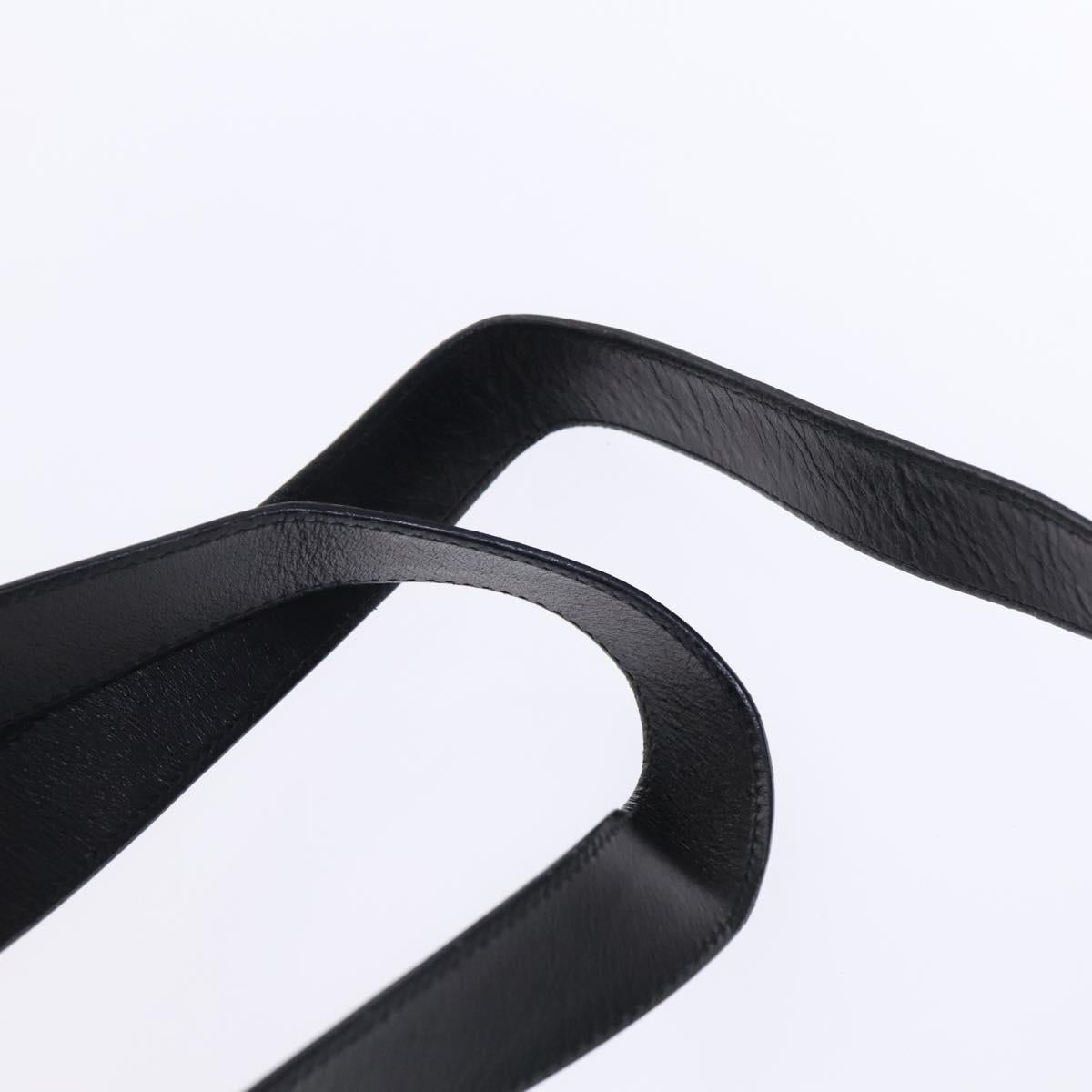 Salvatore Ferragamo Backpack Leather Black Gold Auth KD177