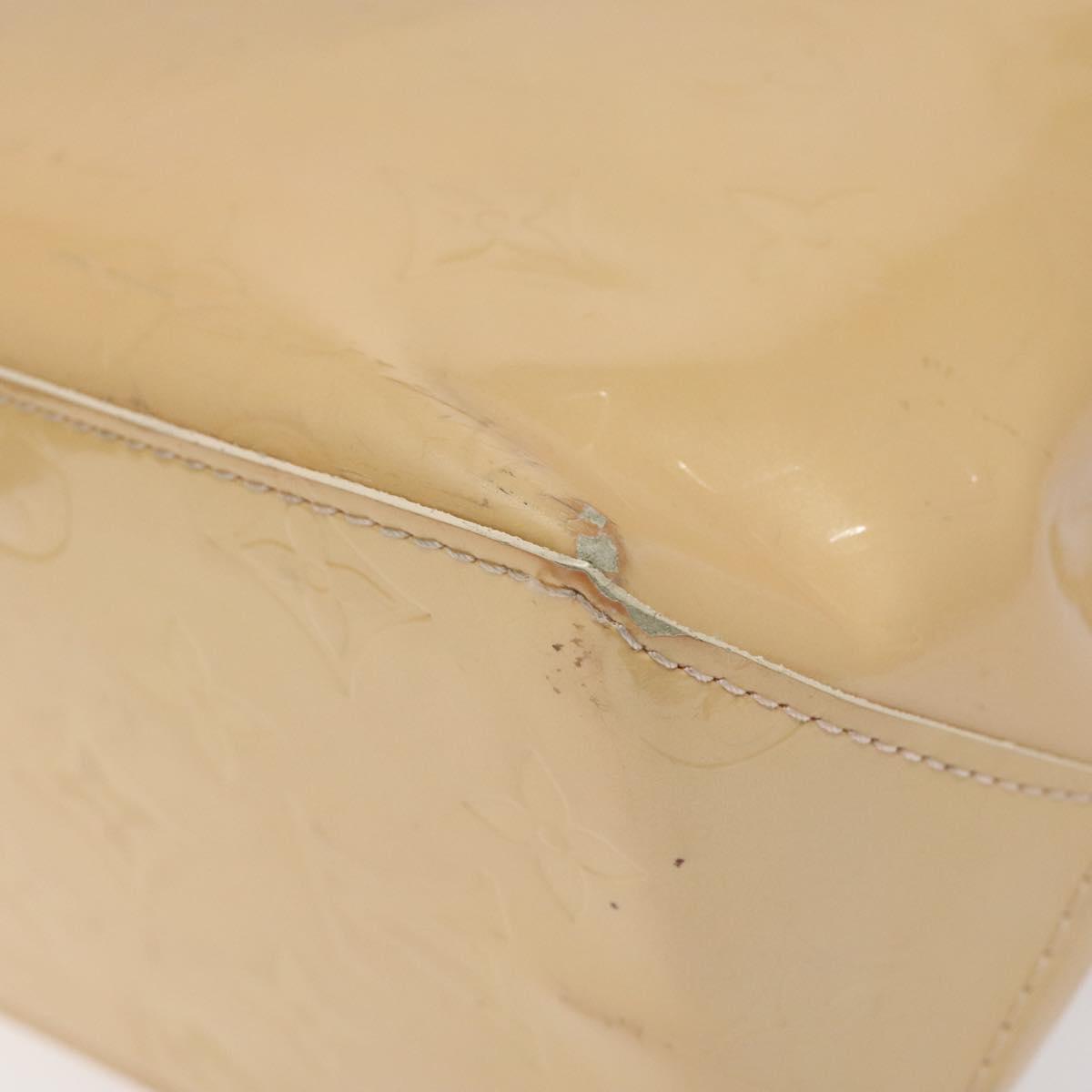 LOUIS VUITTON Monogram Vernis Reade PM Bag Marshmallow Pink M91306 Auth KD181