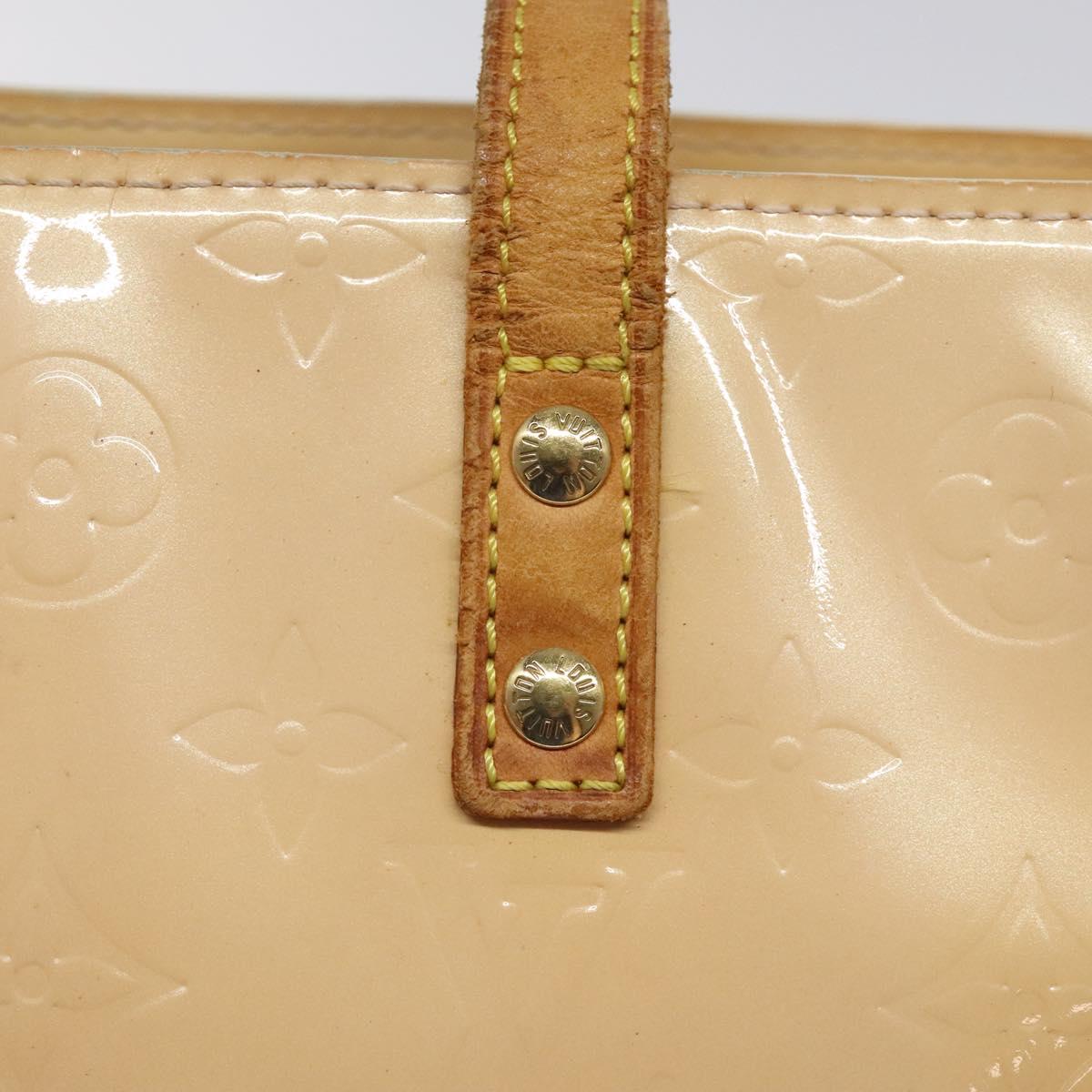 LOUIS VUITTON Monogram Vernis Reade PM Bag Marshmallow Pink M91306 Auth KD181