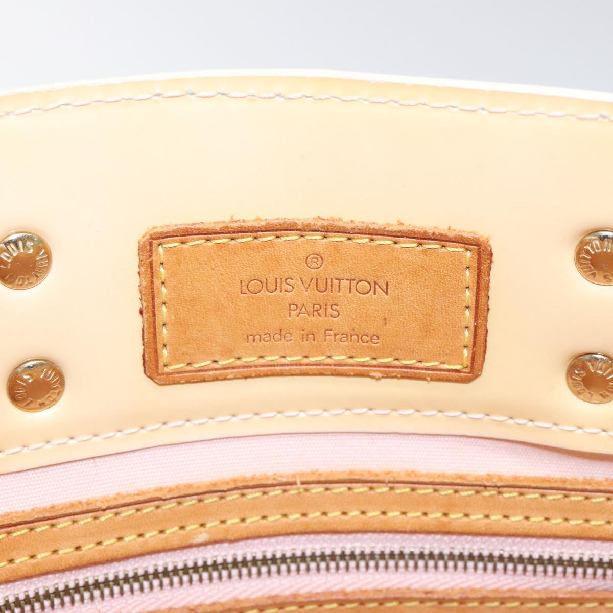 LOUIS VUITTON Monogram Vernis Reade PM Bag Marshmallow Pink M91306 Auth KD181