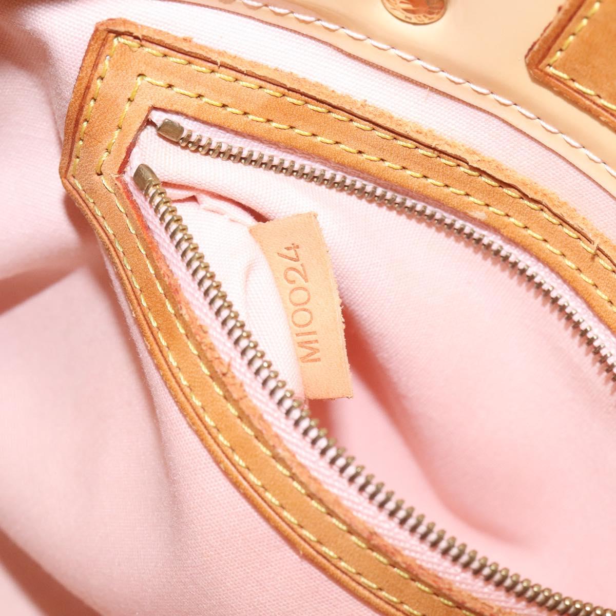 LOUIS VUITTON Monogram Vernis Reade PM Bag Marshmallow Pink M91306 Auth KD181