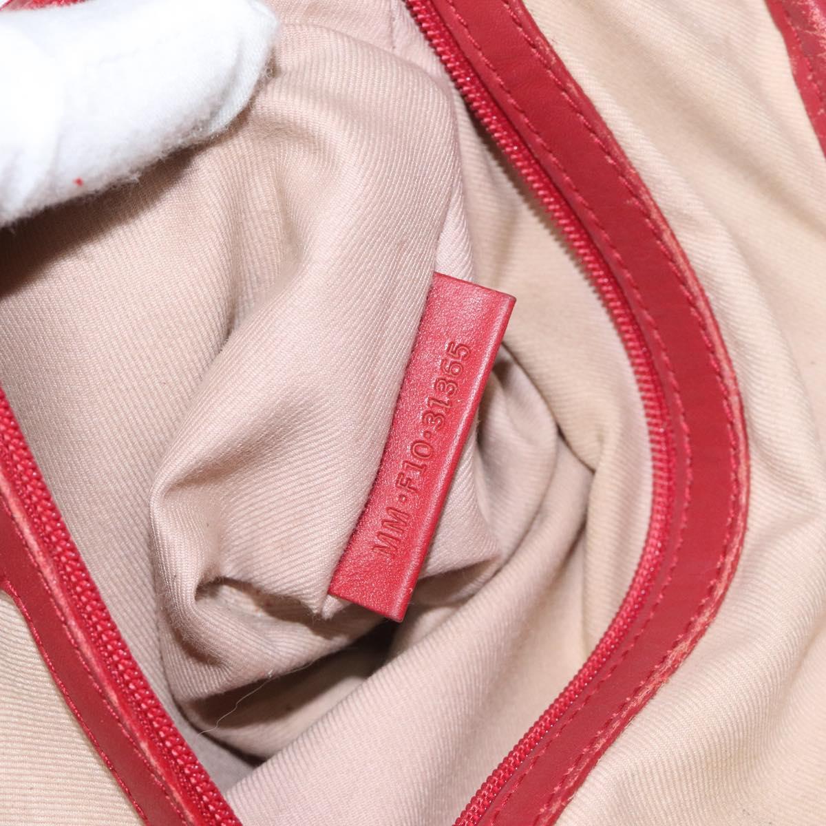 BVLGARI Tote Bag Coated Canvas Beige Auth KD184